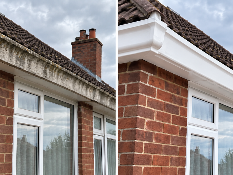 Before and After Gutter Transformation
